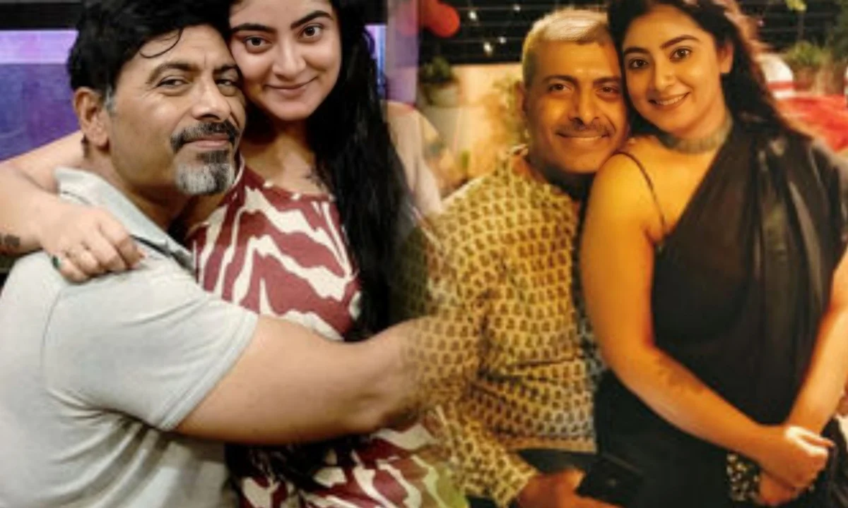 Sudip Mukherjee with his wife