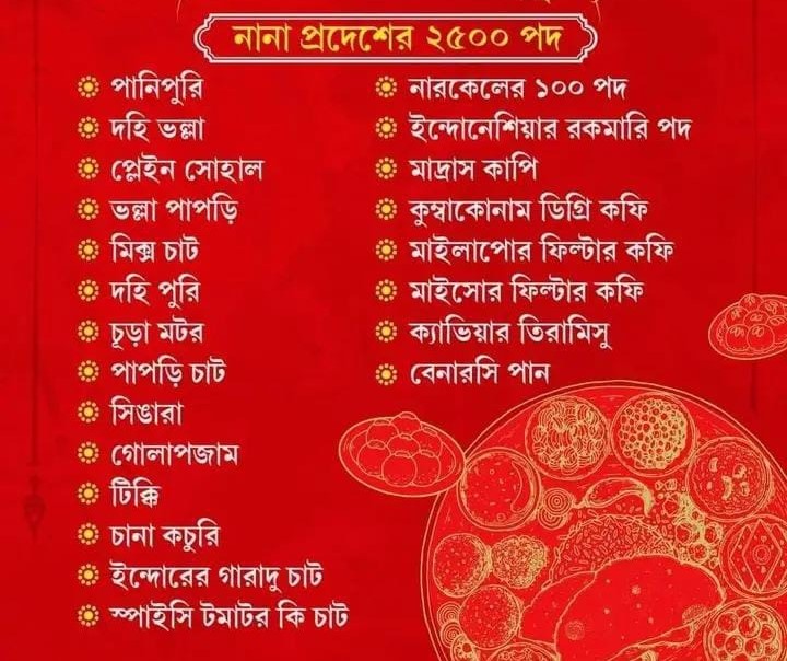 anant and radhika marriage food menu