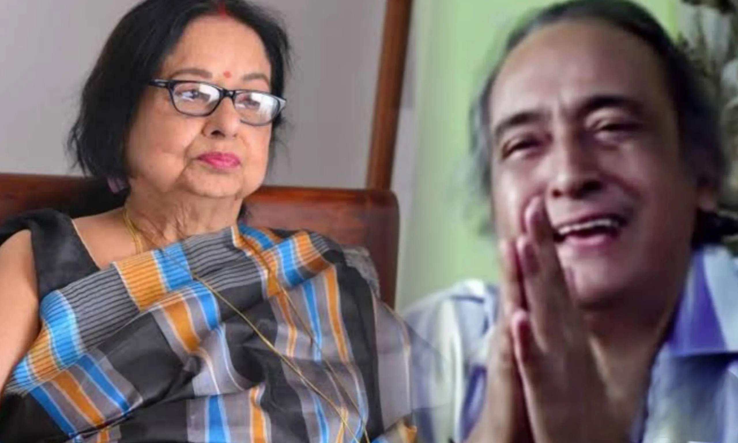 Madhabi Mukherjee celebrate Nirmal Kumar's 92 birthday