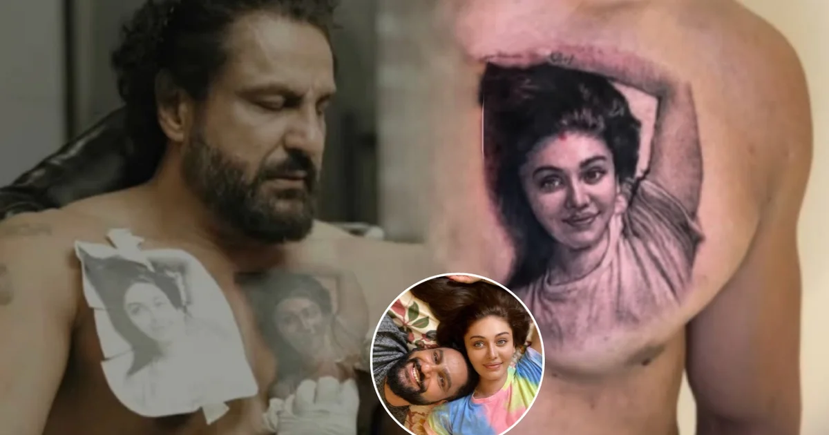 Parag Tyagi Shefali Jariwala tattoo