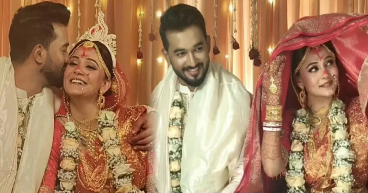 প্রিয়াঙ্কা মিত্র, শুভ্রজিৎ সাহা, টলিপাড়া বিয়ে, বাংলা টেলিভিশন, Tollywood Wedding, Priyanka Mitra, Shubrajit Saha, Bengali TV Couples
