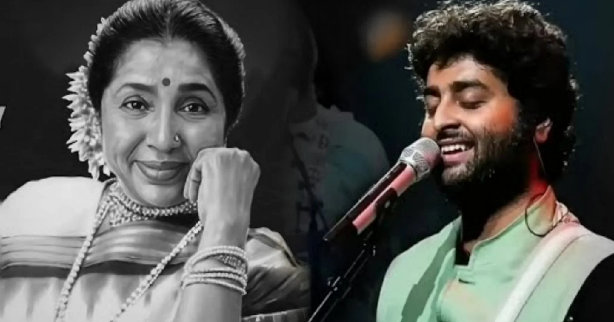 Arijit Singh, Asha Bhosle, viral video, Bengali song tribute, concert performance, music lovers, nostalgia, অরিজিৎ সিং, আশা ভোঁসলে, ভাইরাল ভিডিও, গান শ্রদ্ধাঞ্জলি, কনসার্ট, সংগীতপ্রেমী, নস্টালজিয়া