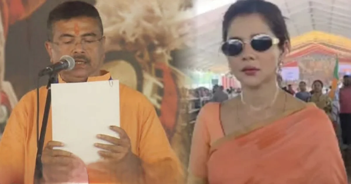 payel sarkar brigade oath ceremony tollywood actress